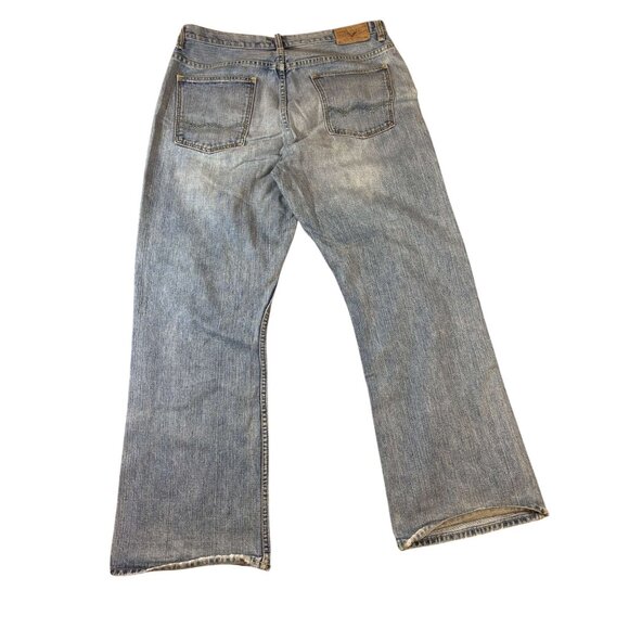 American Eagle Mens Bootcut Distressed Jeans Blue Denim Medium Wash - 33/30 - Picture 2 of 6